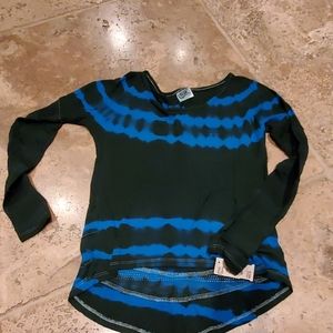 Erge Blue Tie Dye Shirt - Size 14/Large - NWT